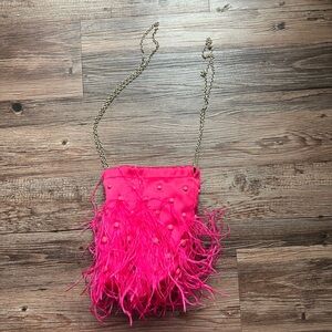 Zara Feather Purse
